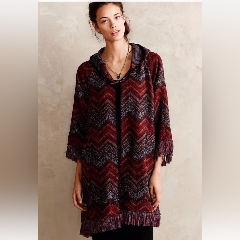 Anthropologie 'Mesilla' Sweater Coat by Hei Hei - Sz XS/S Beautiful Design!